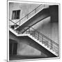 Flying Stairway to Terrace of United Nations' Meeting Hall at Its New East River Headquarters-Walker Evans-Mounted Photographic Print