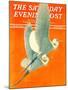 "Flying Storks," Saturday Evening Post Cover, June 19, 1937-Francis Lee Jaques-Mounted Giclee Print