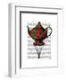 Flying Teapot 2 Red and Green-Fab Funky-Framed Art Print