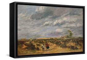 Flying the Kite, A Windy Day, 1851-David Cox the elder-Framed Stretched Canvas