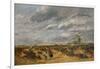 Flying the Kite, A Windy Day, 1851-David Cox the elder-Framed Giclee Print