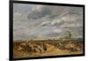 Flying the Kite, A Windy Day, 1851-David Cox the elder-Framed Giclee Print