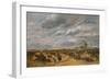 Flying the Kite, A Windy Day, 1851-David Cox the elder-Framed Giclee Print