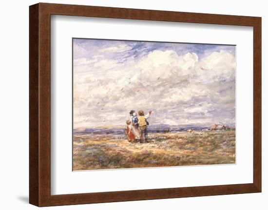 Flying the Kite-David Cox-Framed Art Print