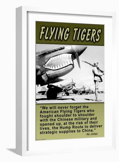 Flying Tigers-Wilbur Pierce-Framed Art Print