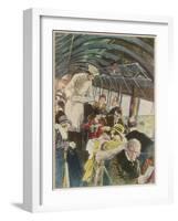 Flying to Paris-W Bryce Hamilton-Framed Art Print