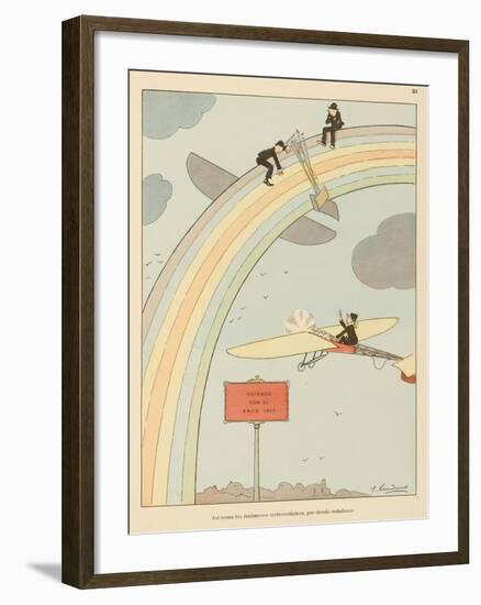 Flying to Rainbow-Joaquin Xaudaro-Framed Art Print