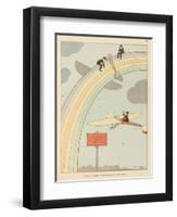 Flying to Rainbow-Joaquin Xaudaro-Framed Art Print