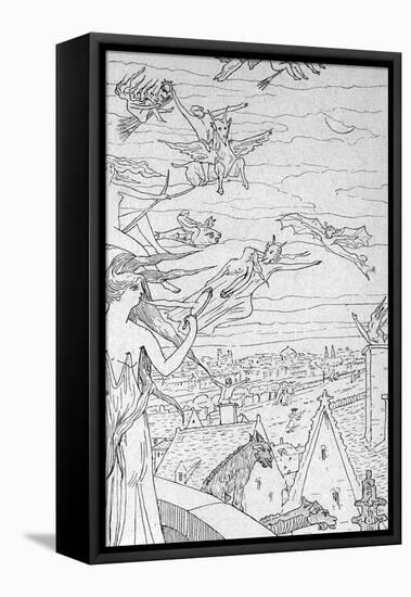 Flying to Sabbat-Henry De Malvost-Framed Stretched Canvas