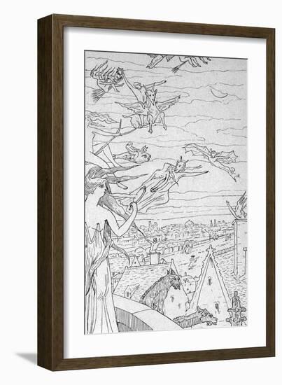 Flying to Sabbat-Henry De Malvost-Framed Art Print