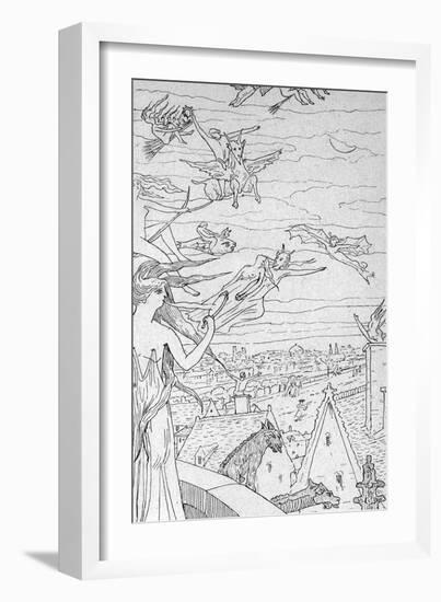 Flying to Sabbat-Henry De Malvost-Framed Art Print