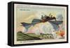 Flying Torpedo Boat in the Year 2000-null-Framed Stretched Canvas