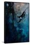 Flying Whales-Alex Cherry-Framed Stretched Canvas