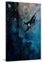 Flying Whales-Alex Cherry-Stretched Canvas