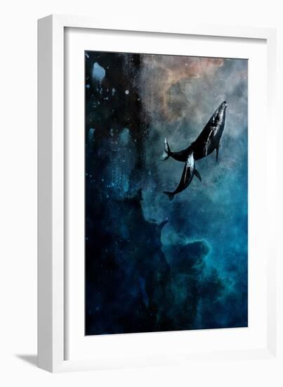 Flying Whales-Alex Cherry-Framed Art Print