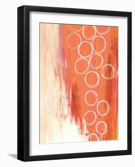 Flying with Colors 1 - Orange-Sophia Buddenhagen-Framed Art Print