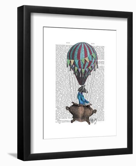 Flying Zebra-Fab Funky-Framed Art Print