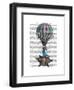 Flying Zebra-Fab Funky-Framed Art Print