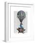 Flying Zebra-Fab Funky-Framed Art Print