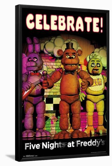 FNAF - CELEBRATE-null-Framed Poster