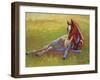 Foal Lying-Marion Rose-Framed Giclee Print