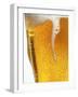 Foam Pouring over Edge of Glass of Light Beer-Brenda Spaude-Framed Photographic Print