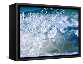 Foam Splashes in the Sea-null-Framed Stretched Canvas