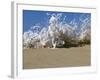 Foam Splashing on the Beach-null-Framed Photographic Print