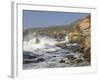 Foam Thrown in Air When Hitting Rocks, Garrapata State Park, Entrance No.7, California, USA-Tom Norring-Framed Photographic Print