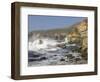 Foam Thrown in Air When Hitting Rocks, Garrapata State Park, Entrance No.7, California, USA-Tom Norring-Framed Photographic Print