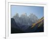 Focobon mountain range in the Pale di San Martino in the Dolomites of Trentino.-Martin Zwick-Framed Photographic Print