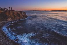 Beautiful Coastal View of Point Vicente Lighthouse atop the Steep Cliffs of Rancho Palos Verdes, Ca-focqus-Stretched Canvas