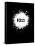 Focus Black-NaxArt-Framed Stretched Canvas