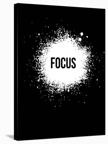 Focus Black-NaxArt-Stretched Canvas