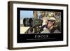 Focus: Inspirational Quote and Motivational Poster-null-Framed Photographic Print