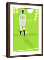 Focus on soccer-null-Framed Giclee Print