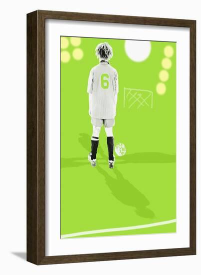 Focus on soccer-null-Framed Giclee Print