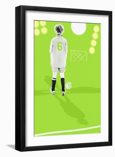 Focus on soccer-null-Framed Giclee Print