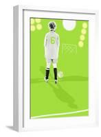 Focus on soccer-null-Framed Giclee Print