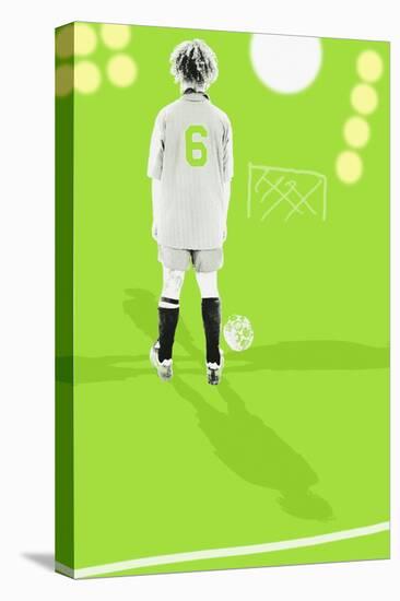 Focus on soccer-null-Stretched Canvas