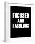 Focused and Fabulous-null-Framed Art Print