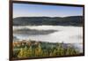 Fog about the Schluchsee, Black Forest, Baden-Wurttemberg, Germany-Markus Lange-Framed Photographic Print