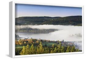 Fog about the Schluchsee, Black Forest, Baden-Wurttemberg, Germany-Markus Lange-Framed Photographic Print