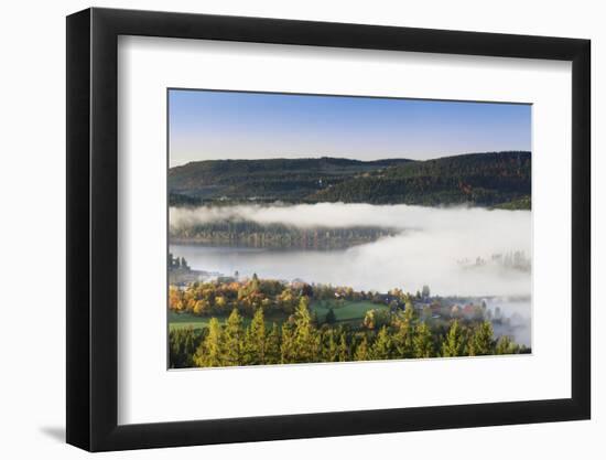 Fog about the Schluchsee, Black Forest, Baden-Wurttemberg, Germany-Markus Lange-Framed Photographic Print