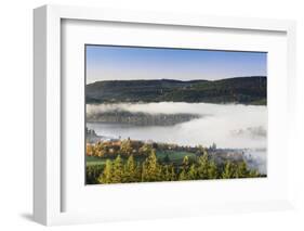 Fog about the Schluchsee, Black Forest, Baden-Wurttemberg, Germany-Markus Lange-Framed Photographic Print