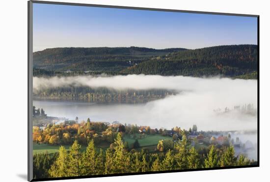 Fog about the Schluchsee, Black Forest, Baden-Wurttemberg, Germany-Markus Lange-Mounted Photographic Print