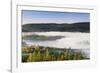 Fog about the Schluchsee, Black Forest, Baden-Wurttemberg, Germany-Markus Lange-Framed Photographic Print