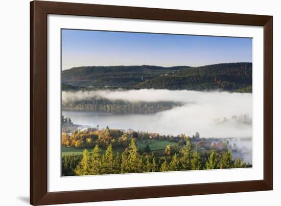 Fog about the Schluchsee, Black Forest, Baden-Wurttemberg, Germany-Markus Lange-Framed Photographic Print