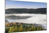 Fog about the Schluchsee, Black Forest, Baden-Wurttemberg, Germany-Markus Lange-Mounted Photographic Print