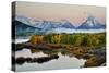 Fog Above Oxbow Bend-Larry Malvin-Stretched Canvas
